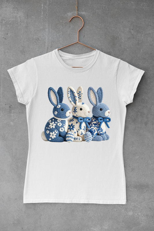 Blue Easter Bunnies