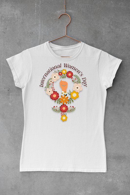 Women's Day Flowers & Fist