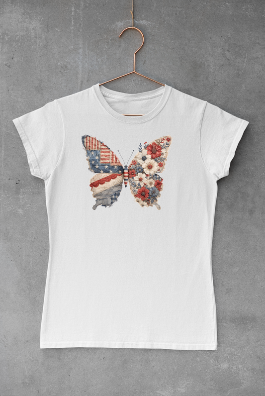 Patriotic American Butterfly