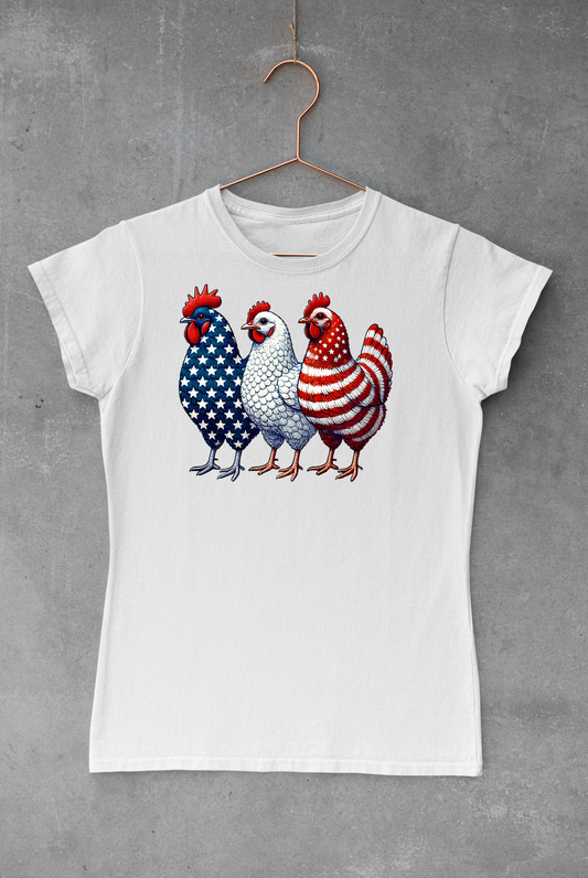 Patriotic USA Chickens