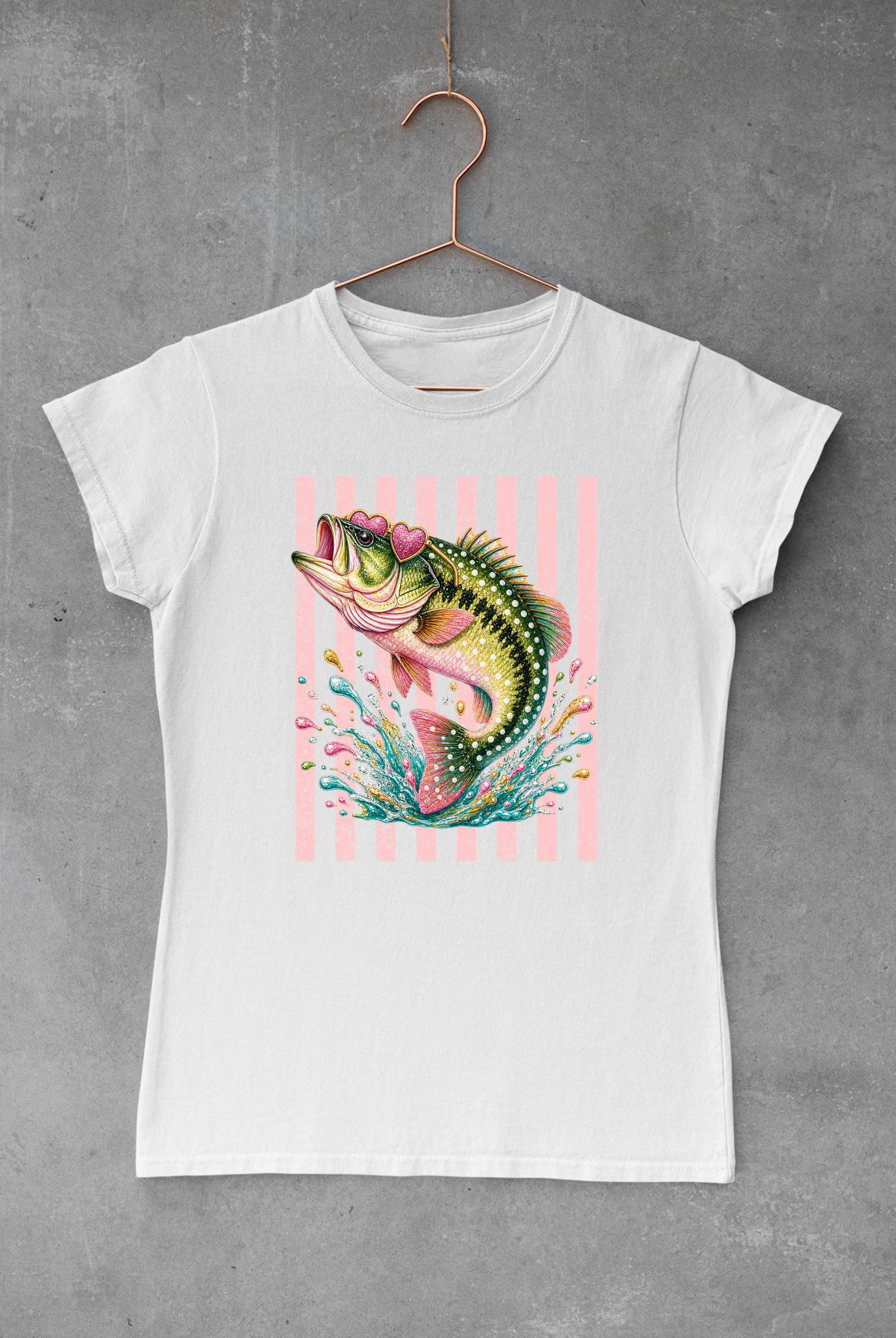 Bass Fish Preppy Stripes