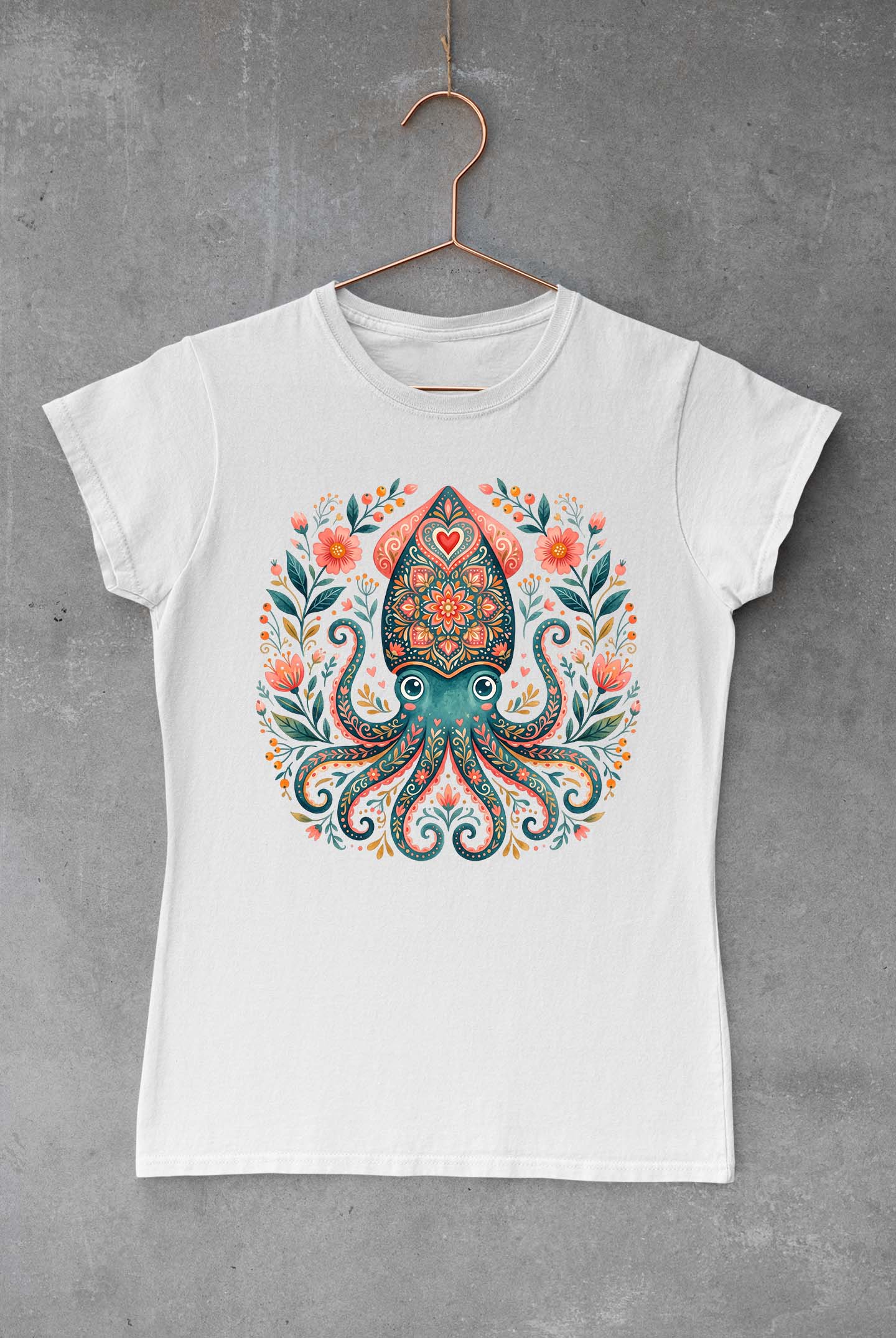 Octopus Floral Mandala