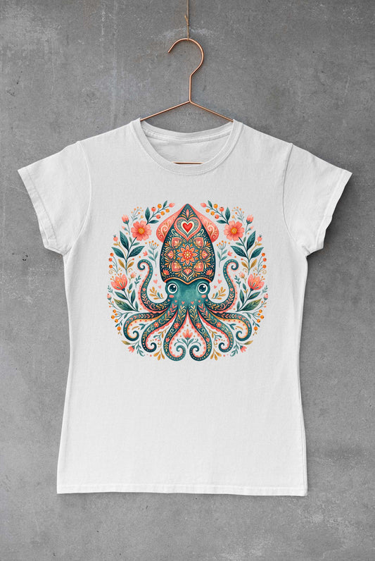 Octopus Floral Mandala