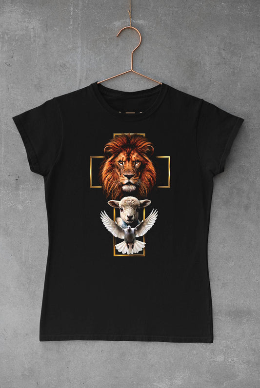 Lion Dove and Lamb Cross