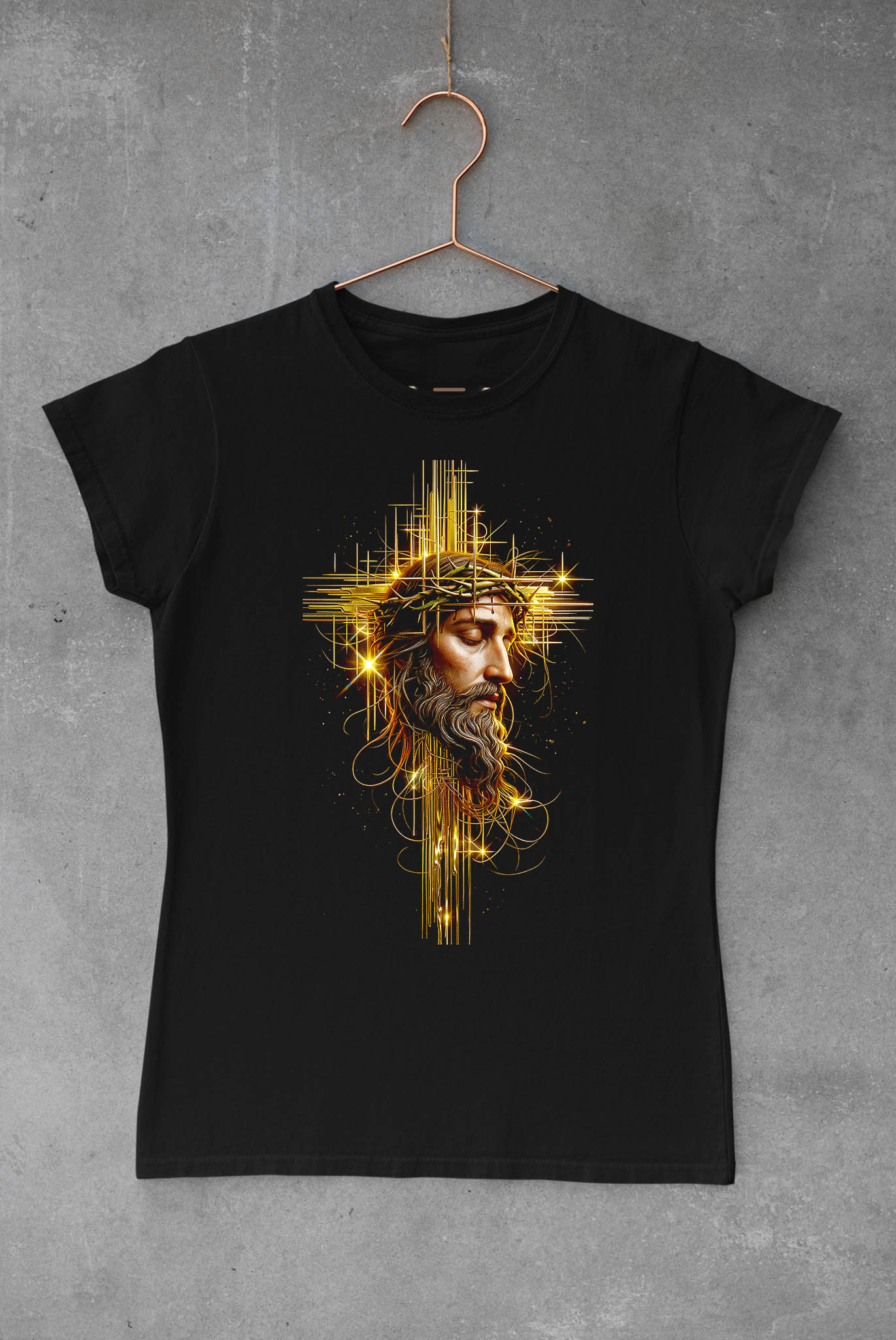 Jesus and Abstract Cross