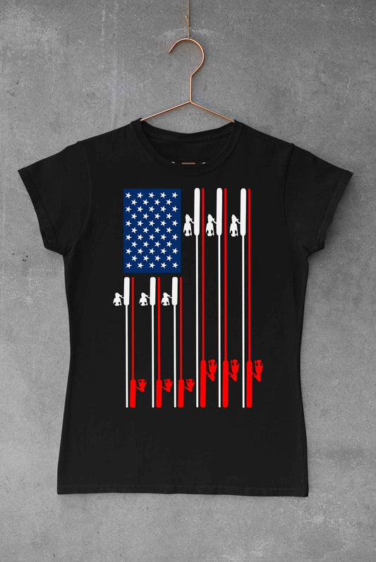Fishing Rod US Flag