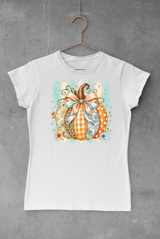 Striped Fall Patchwork Pumpkin