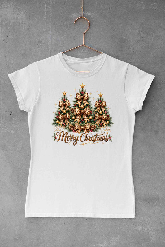 Cheetah Bows Xmas Trees
