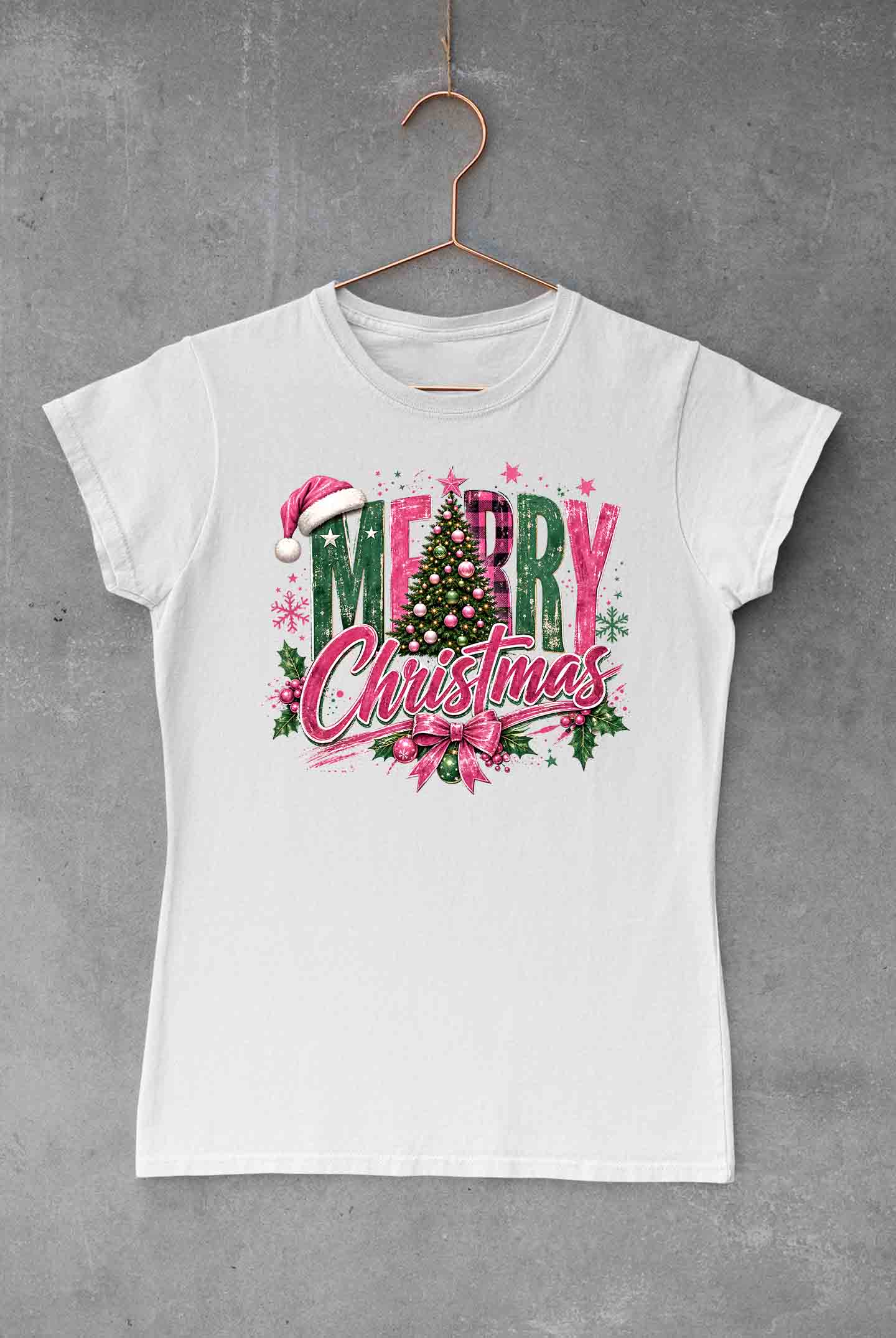 Pink Merry Christmas