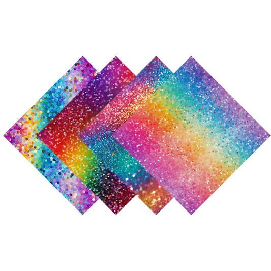 Sparkly Rainbow Patterned Vinyl Pack
