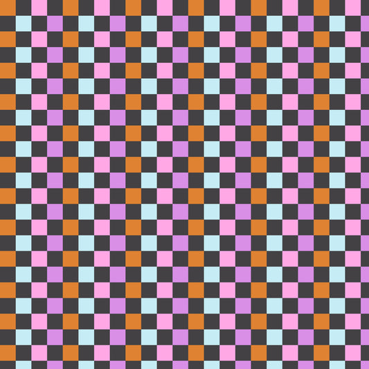 Spooky Checkered 12x12 Patterned Vinyl Sheet