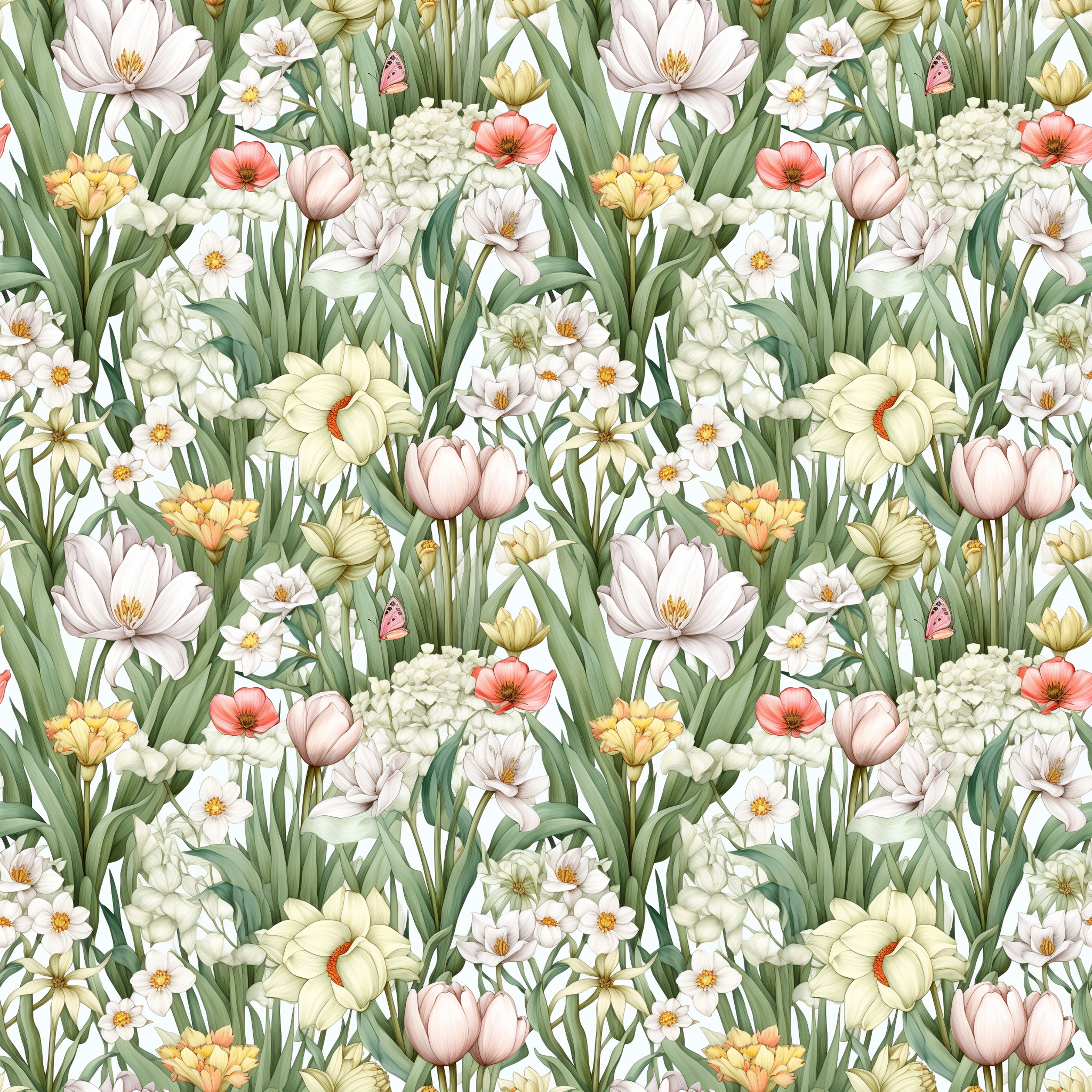 Spring Blooms 12x12 Patterned Vinyl Sheet – iCraftVinyl
