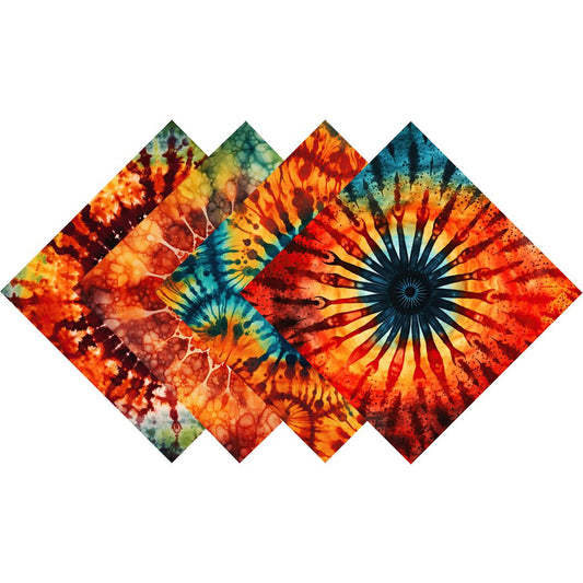 Autumn Tie-Dye Patterned Vinyl Pack