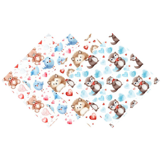 Sweet Valentine Animals Patterned Vinyl Pack