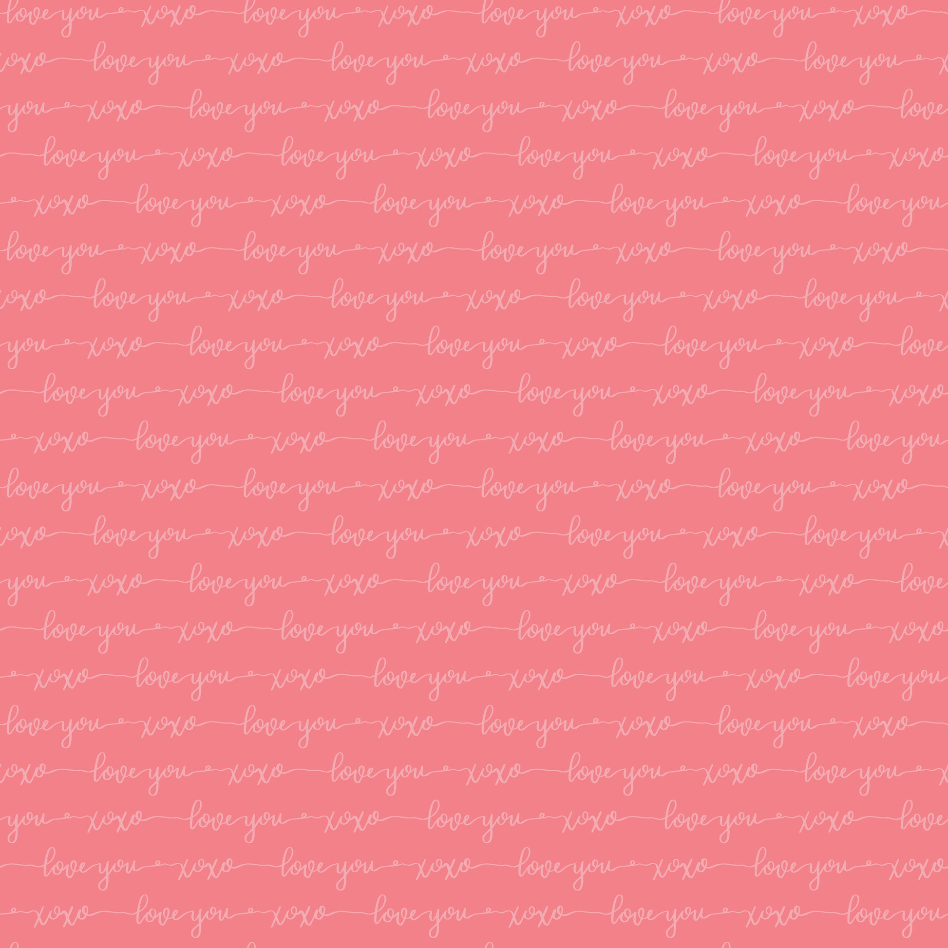 Love You Script 12x12 Patterned Vinyl Sheet
