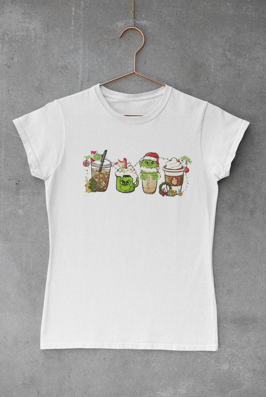 Christmas Coffee Grinch Transfer