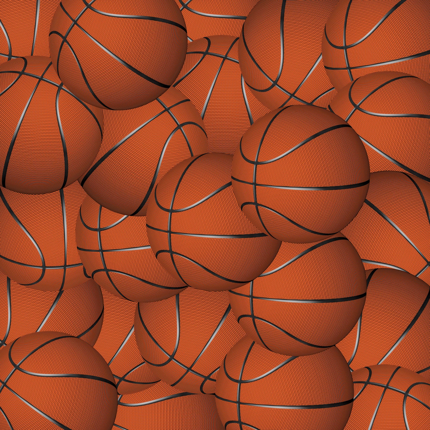 Basketballs 12x12 Patterned Vinyl Sheet