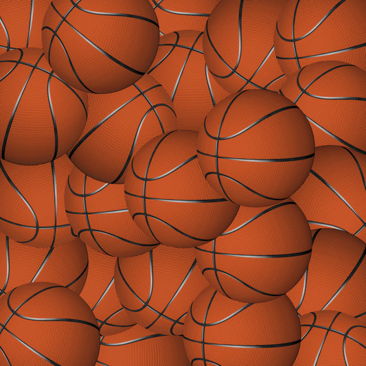 Basketballs 12x12 Patterned Vinyl Sheet
