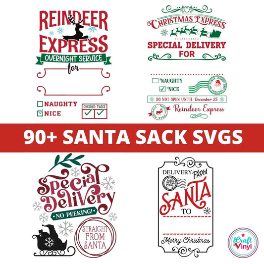 Santa Sack SVG Bundle