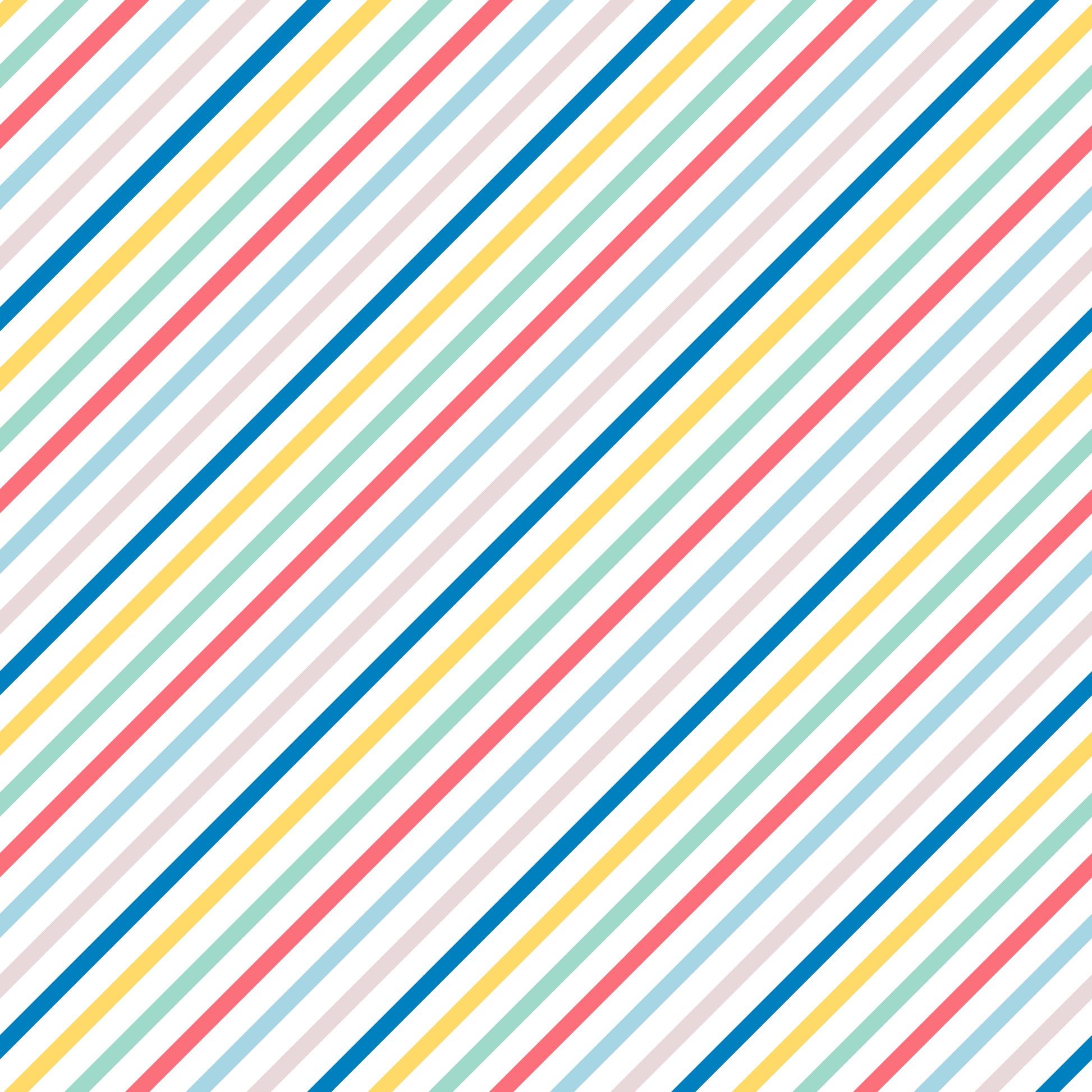 Primary Stripes 12x12 Patterned Vinyl Sheet