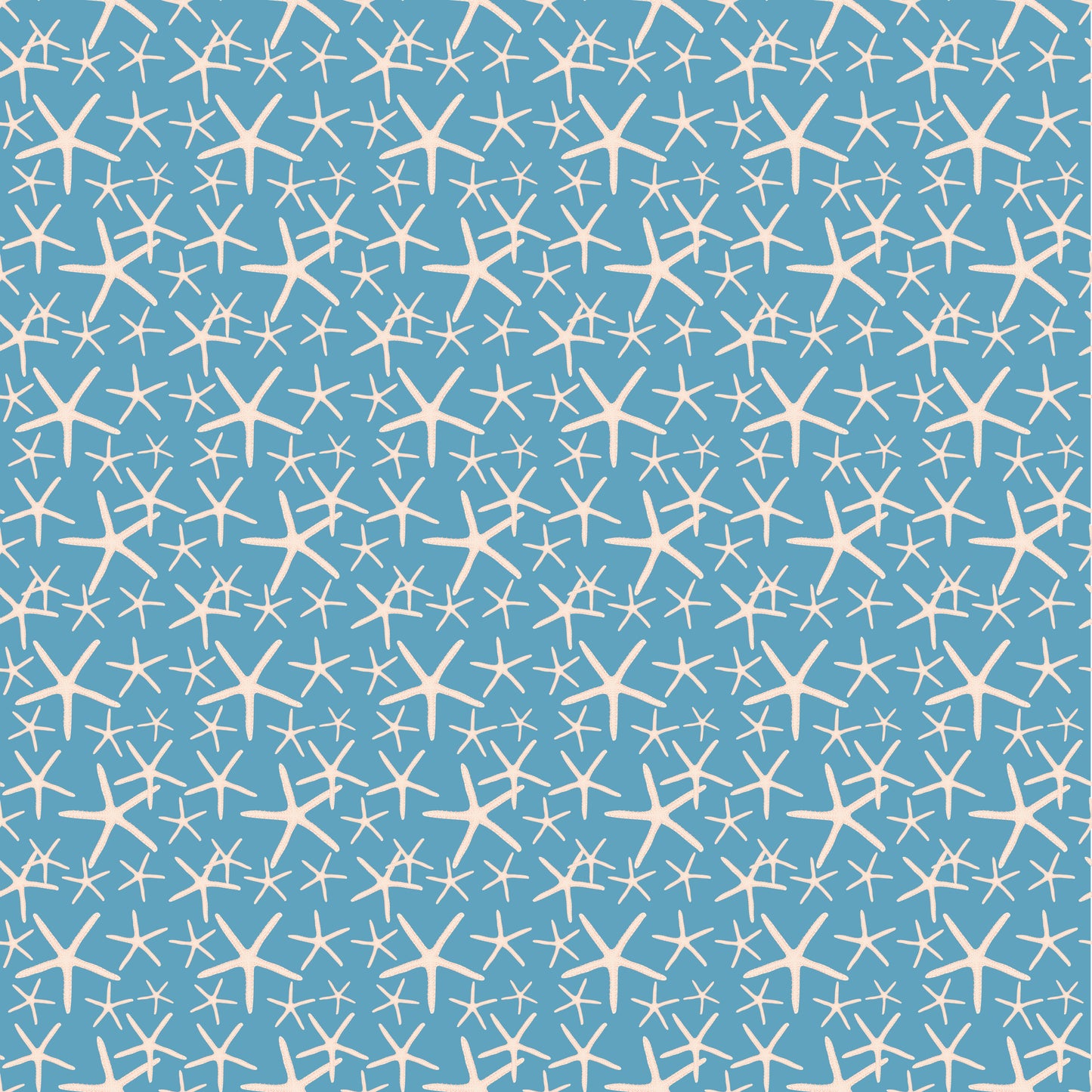 Blue Starfish 12x12 Patterned Vinyl Sheet