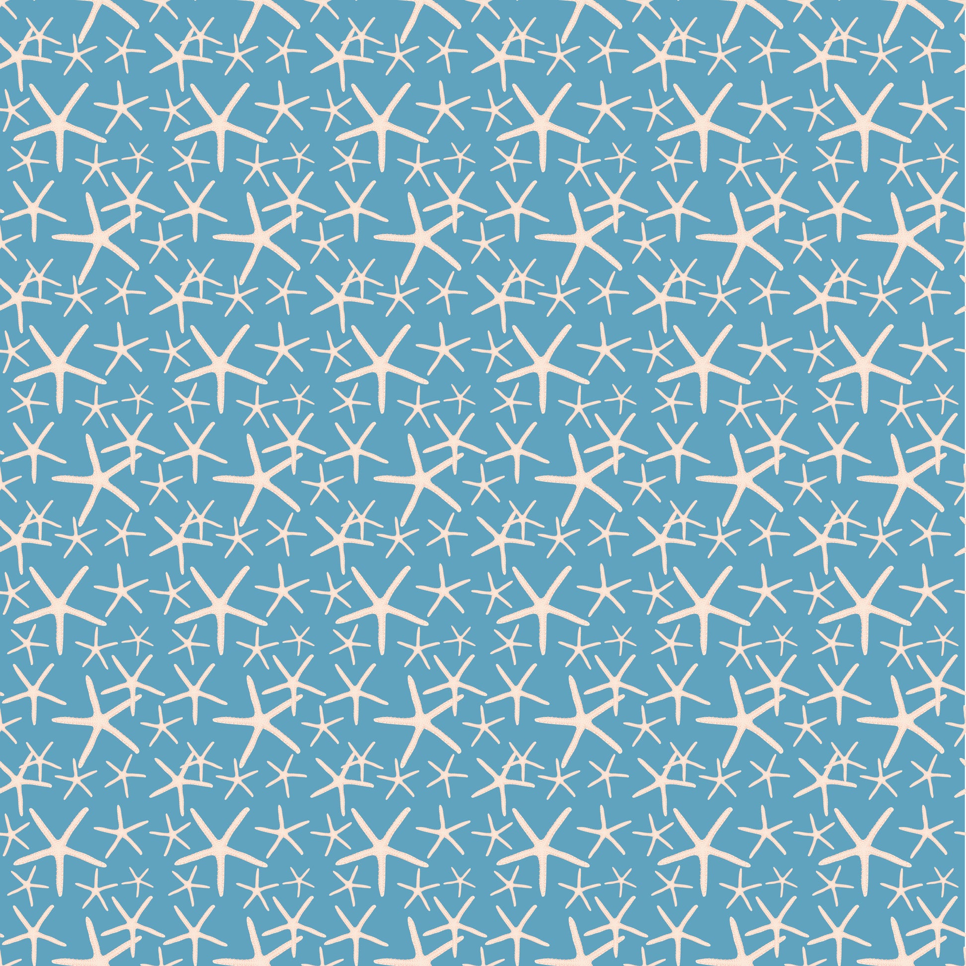 Blue Starfish 12x12 Patterned Vinyl Sheet