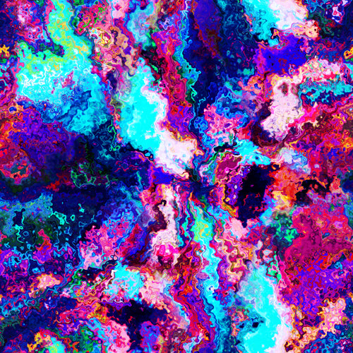 Psychedelic V.7 12x12 Patterned Vinyl Sheet