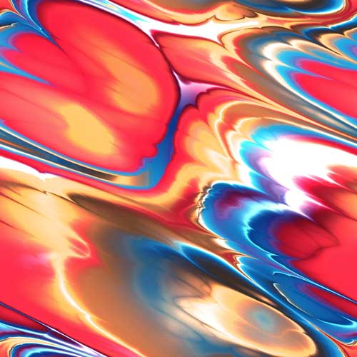 Psychedelic V.2 12x12 Patterned Vinyl Sheet