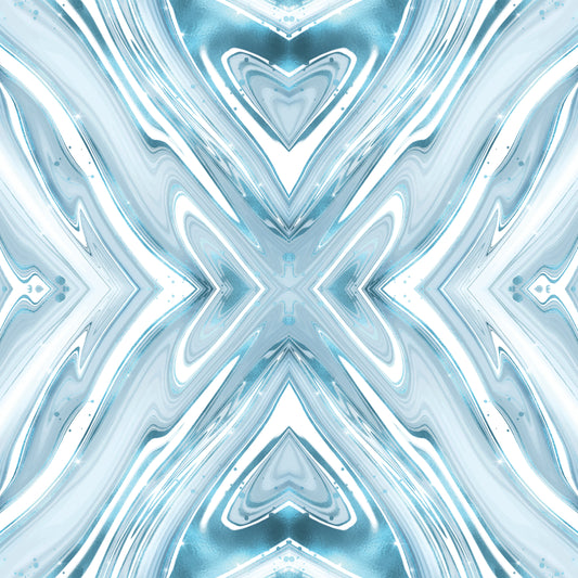 Abstract Blue Geode 12x12 Patterned Vinyl Sheet