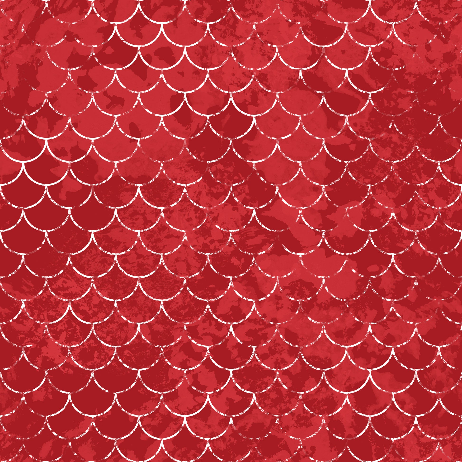 Abstract Red Mermaid Scales 12x12 Patterned Vinyl Sheet