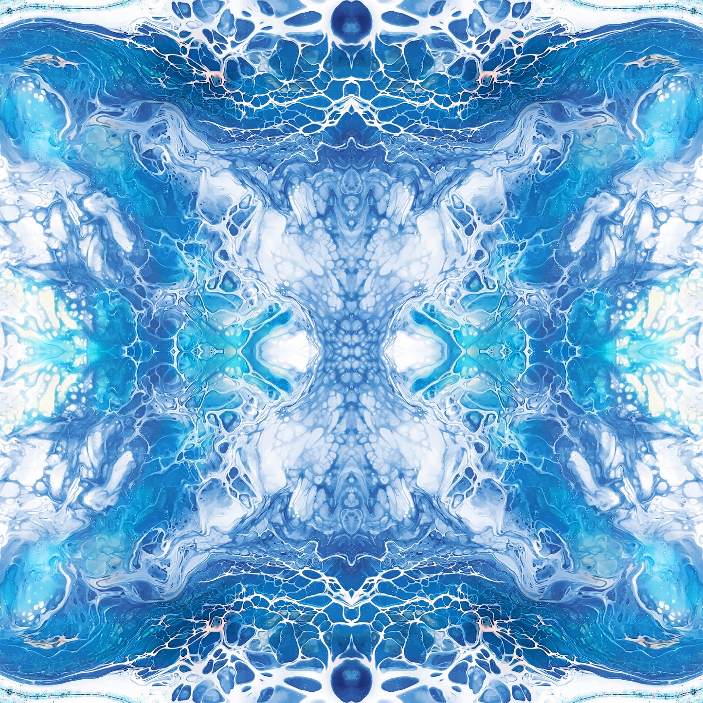 Abstract White Cap Waves 12x12 Patterned Vinyl Sheet