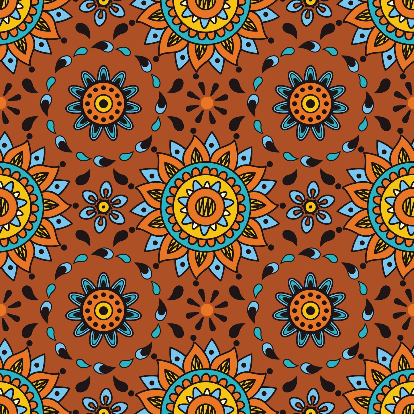 Autumn Paisley V. 2 12x12 Patterned Vinyl Sheet