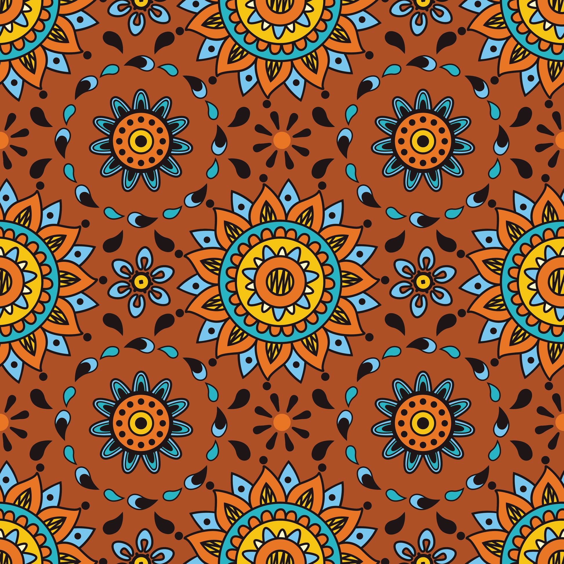 Autumn Paisley V. 2 12x12 Patterned Vinyl Sheet