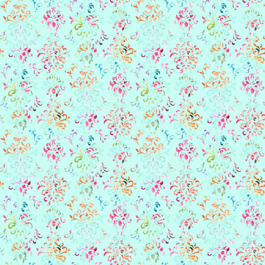 Blue Floral Lace12x12 Patterned Vinyl Sheet