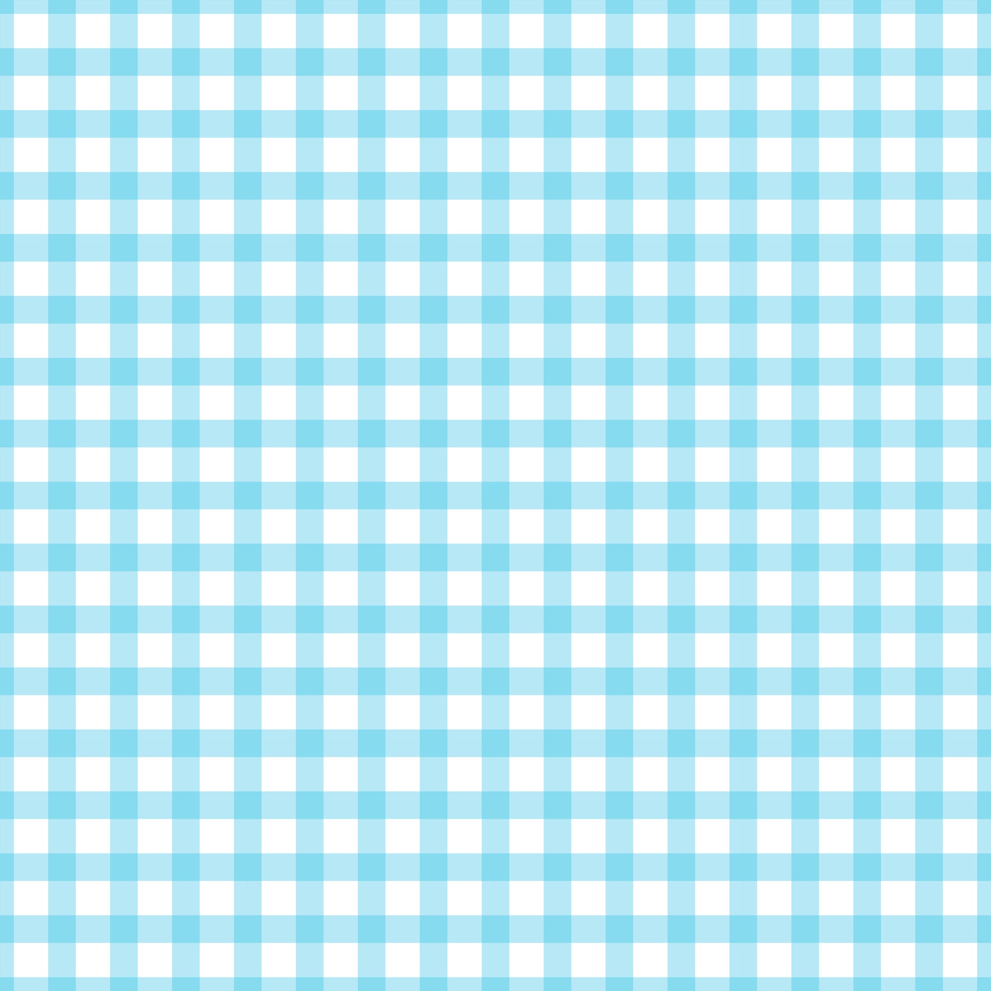 Baby Blue Buffalo Plaid Patterned Vinyl Sheet