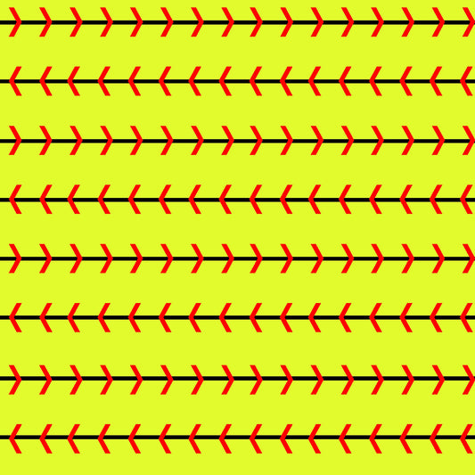 Softball Laces 12x12 Patterned Vinyl Sheet