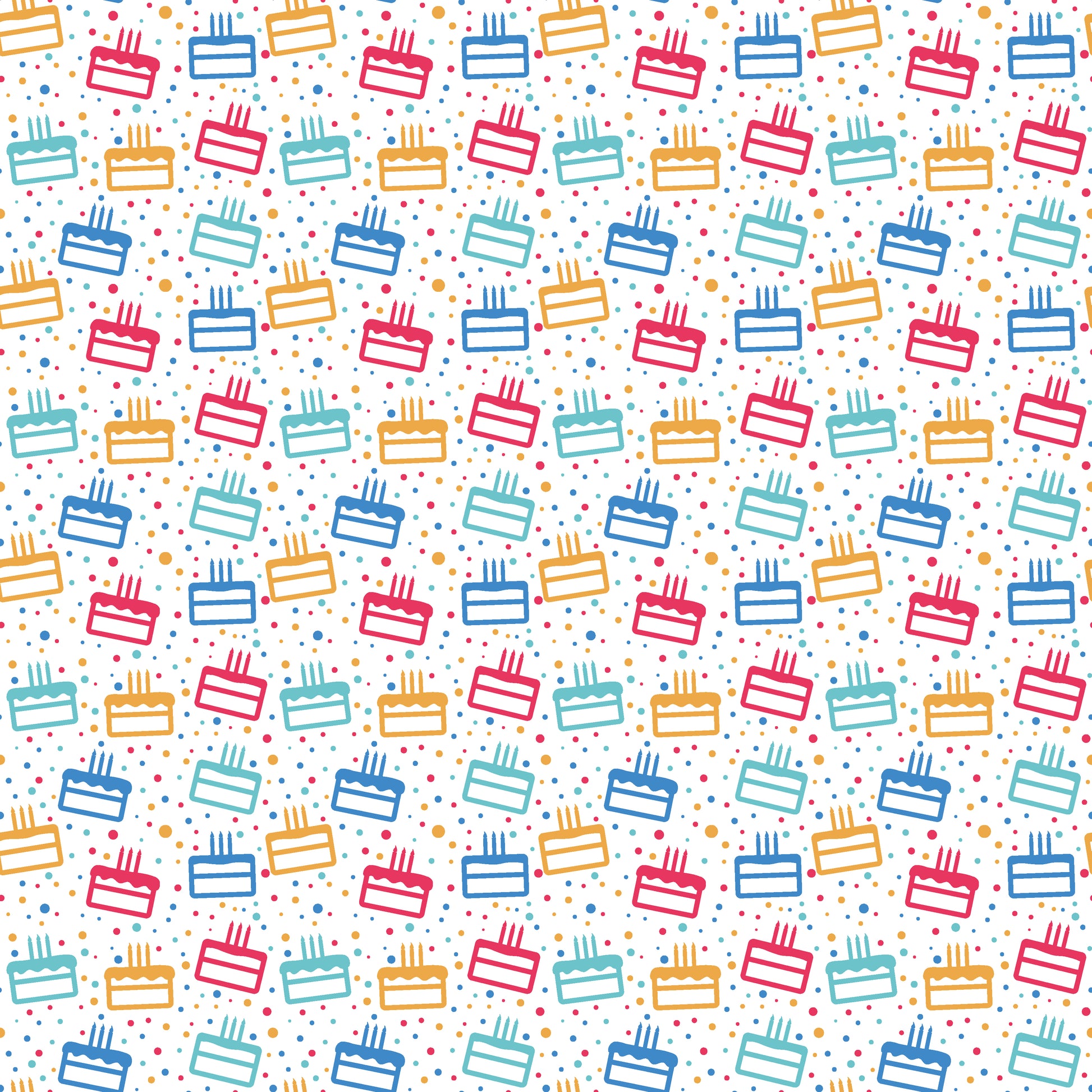 Birthday Cake 12x12 Patterned Vinyl Sheet