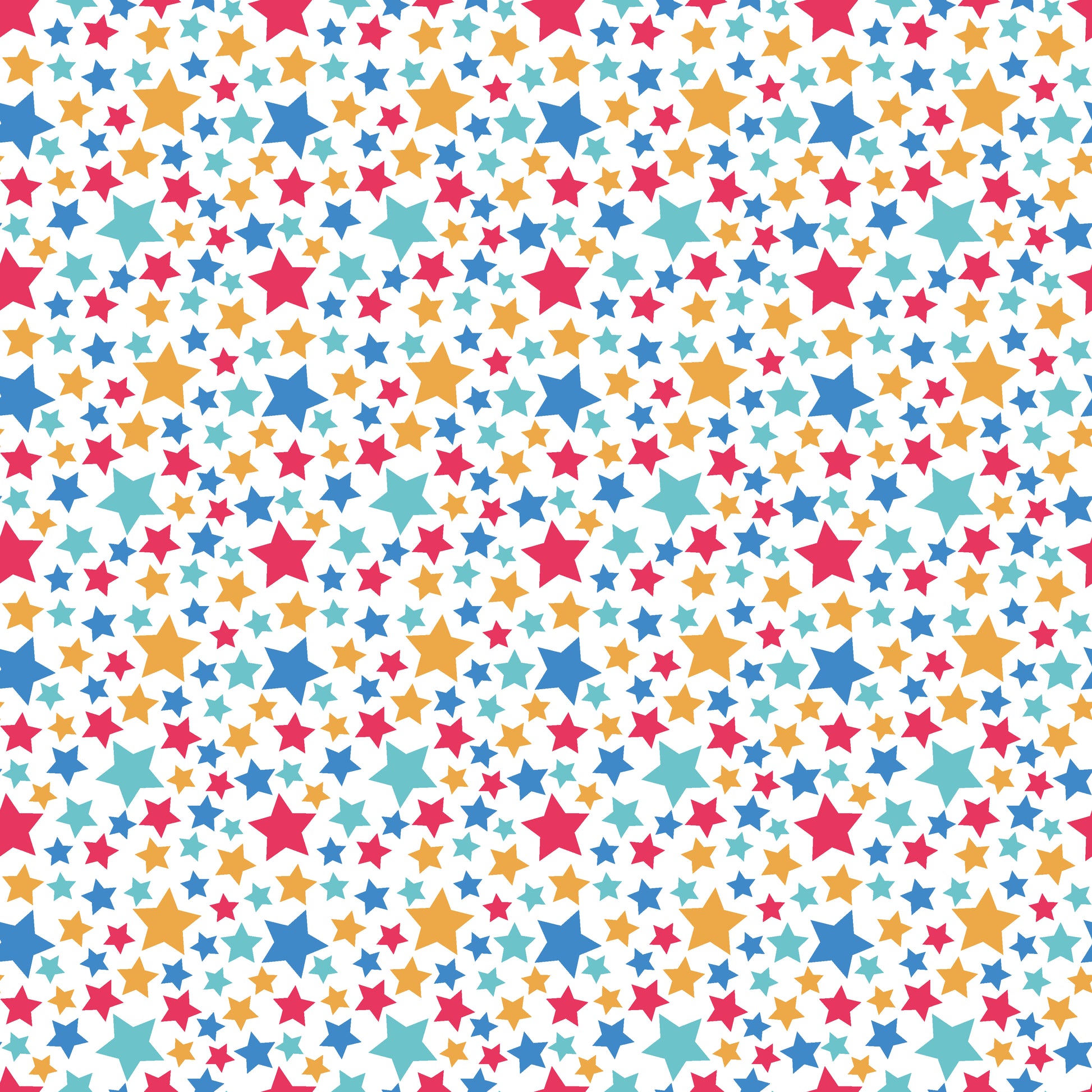 Multicolor Stars 12x12 Patterned Vinyl Sheet