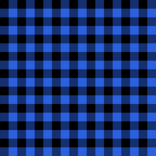 Blue Buffalo Plaid 12x12 Patterned Vinyl Sheet