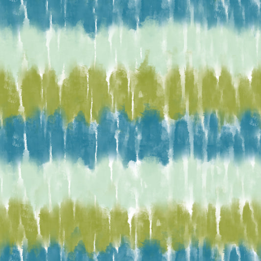 Blue Green Tie-Dye 12x12 Patterned Vinyl Sheet