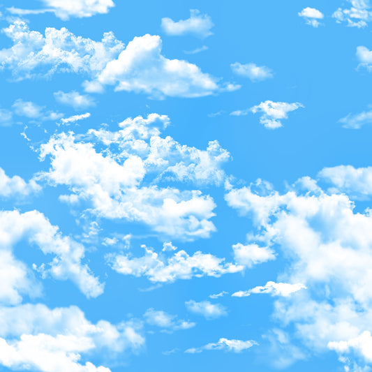 Blue Skies Patterned Vinyl Sheet