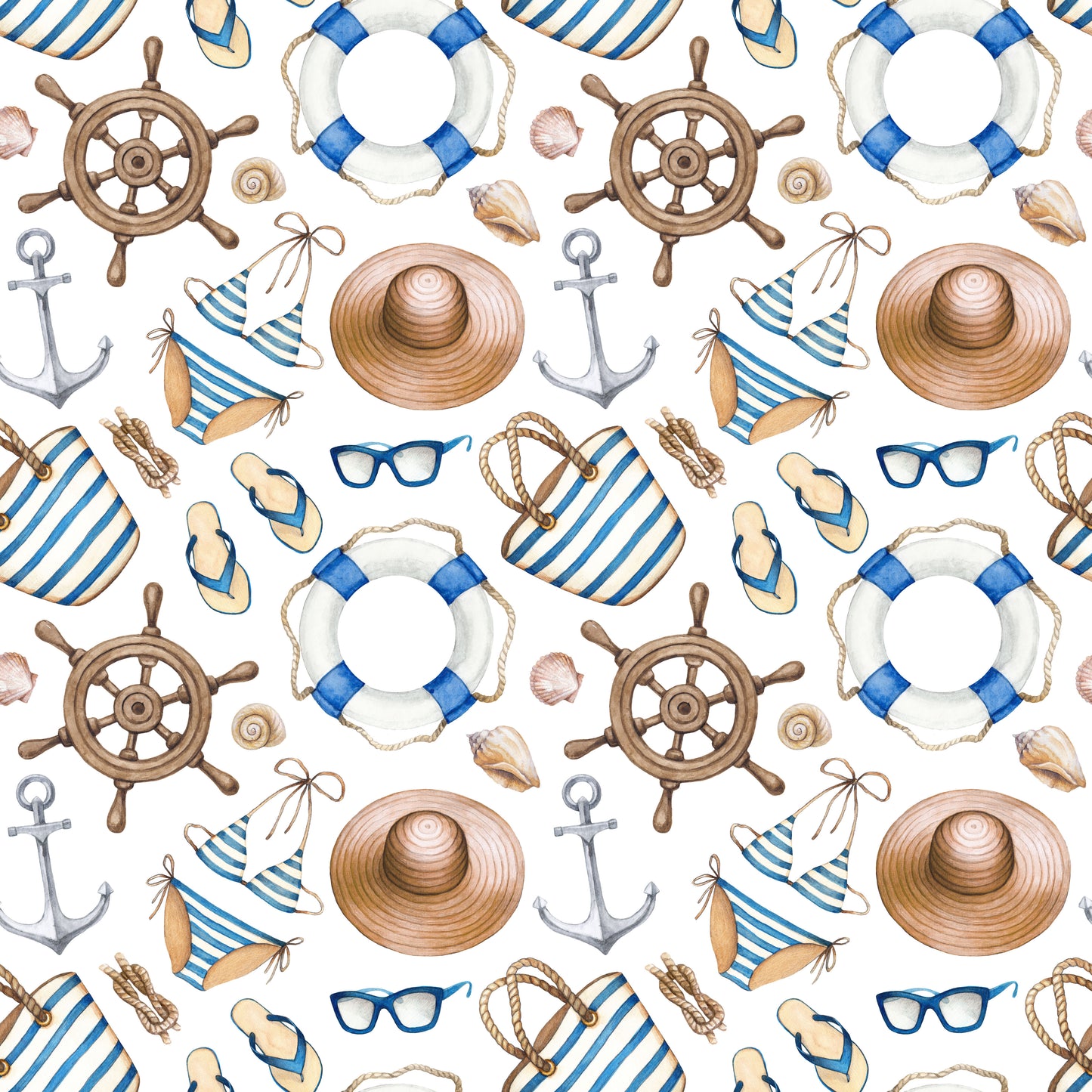 Boat Days 12x12 Patterned Vinyl Sheet