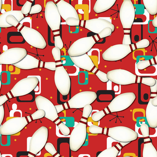 Bowling Pins 12x12 Patterned Vinyl Sheet