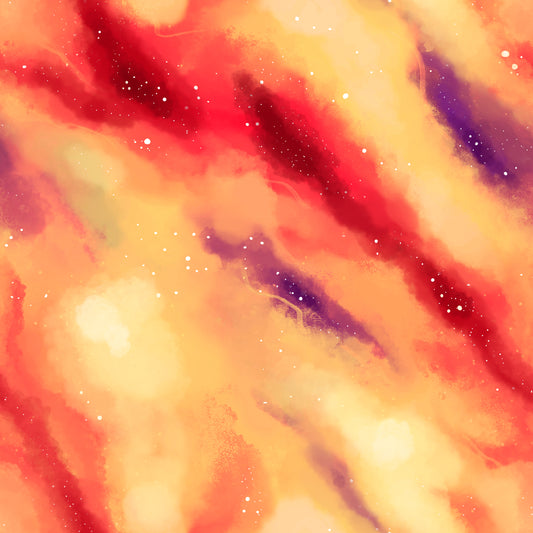 Bright Orange Space 12x12 Patterned Vinyl Sheet