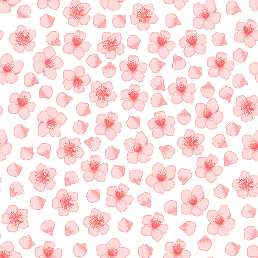 Cherry Blossoms Patterned Vinyl Sheet