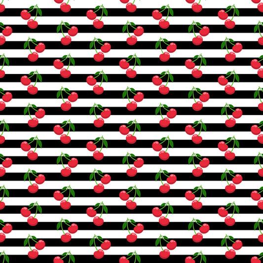 Cherry Stripes 12x12 Patterned Vinyl Sheet