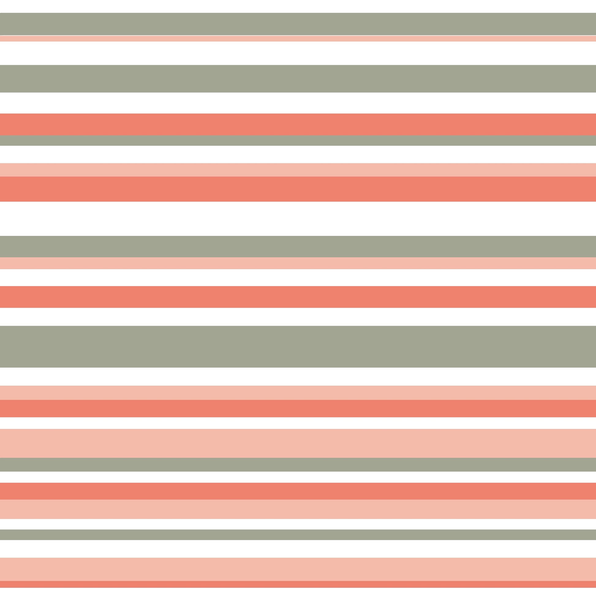 Coral & Sage Stripes Patterned Vinyl Sheet