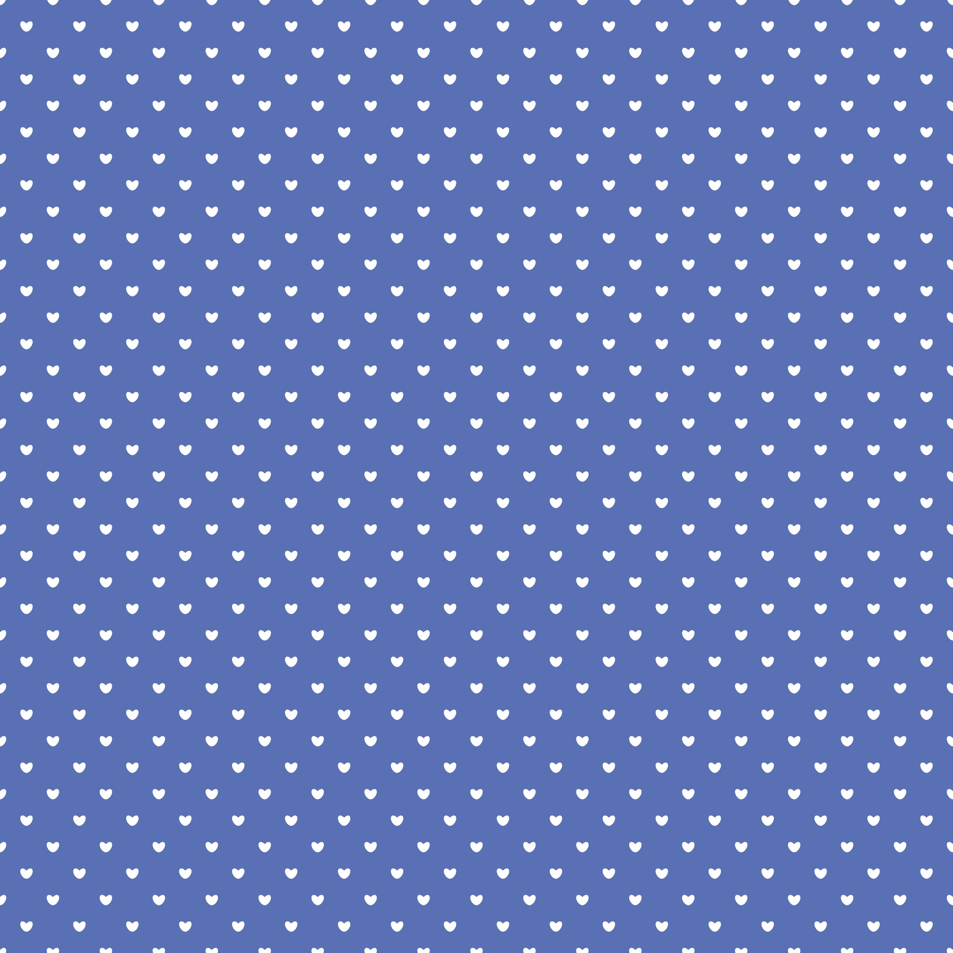 Denim Mini Hearts Patterned Vinyl Sheet