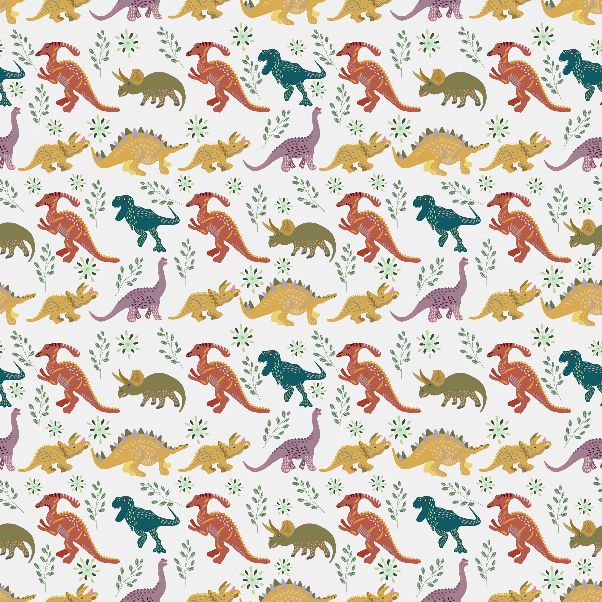 Dinosaurs 12x12 Patterned Vinyl Sheet