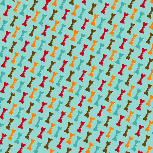 Dog Bones 12x12 Patterned Vinyl Sheet